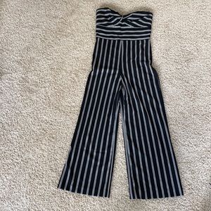 Veronica Beard Cypress Jumpsuit Black/White Size 4